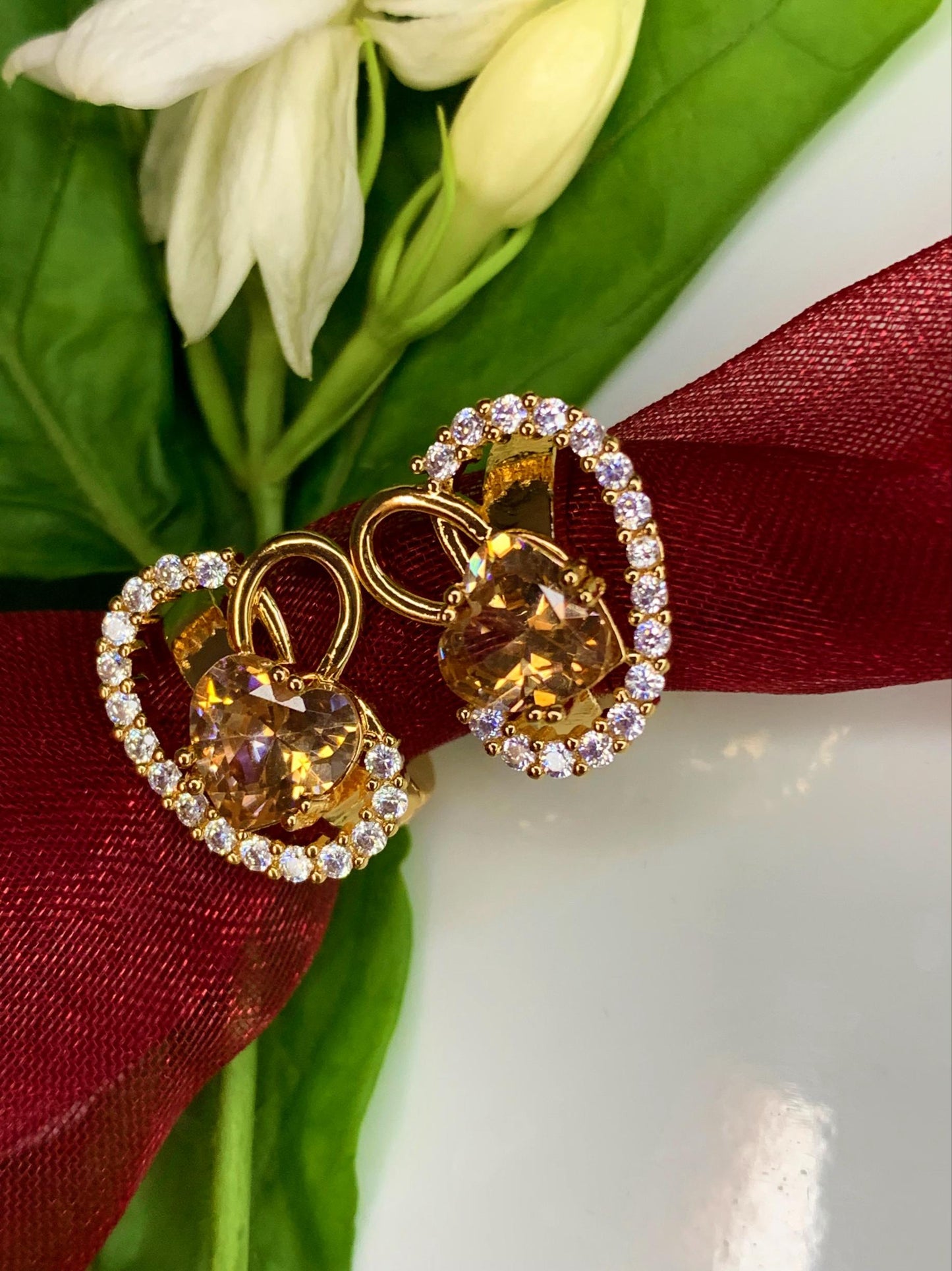 Dazzling Zircon Earrings